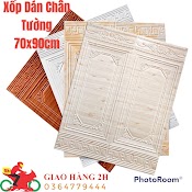 [Mã Life121210K Giảm 10% Đơn 50K] Xốp Dán Tường 3D. Xốp Dán Chân Tường Khổ Siêu Lớn 70X90Cm. Cực Đẹp - Freeship.