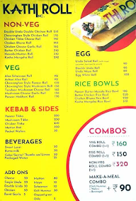 Kathi Roll Inc menu 2