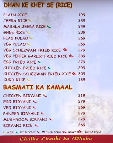 Chulha Chauki Da Dhaba menu 