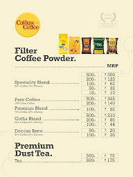 Cothas Coffee menu 5