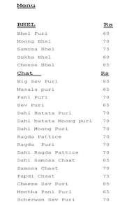 Priya Fast Food menu 1