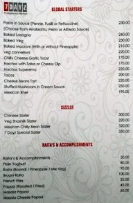 7 Dayz Restaurant menu 1