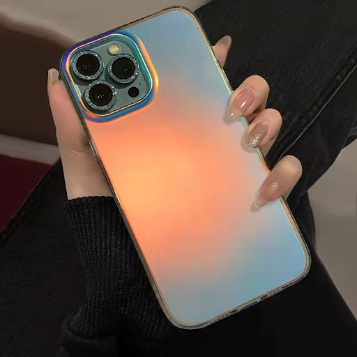 Title 5, New Simple Gradient Laser Frosted Phone Case of...