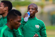 Zakhele Lepasa during the South African national men's soccer team media open day at Moses Mabhida Peoples Park 1 on June 06, 2019 in Durban, South Africa. 