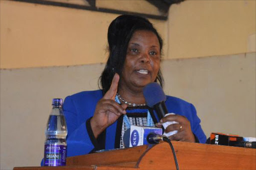 A file photo of former Kenyatta University Vice Chancellor Olive Mugenda.