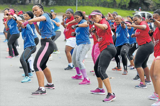 FITNESS FIRST: Buffalo City Metro Municipality together with On point hosted the first annual Aerobics Marathon at the Orient Theatre: Picture SIBONGILE NGALWA