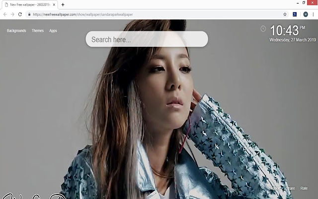 Sandara Park обои новые вкладки