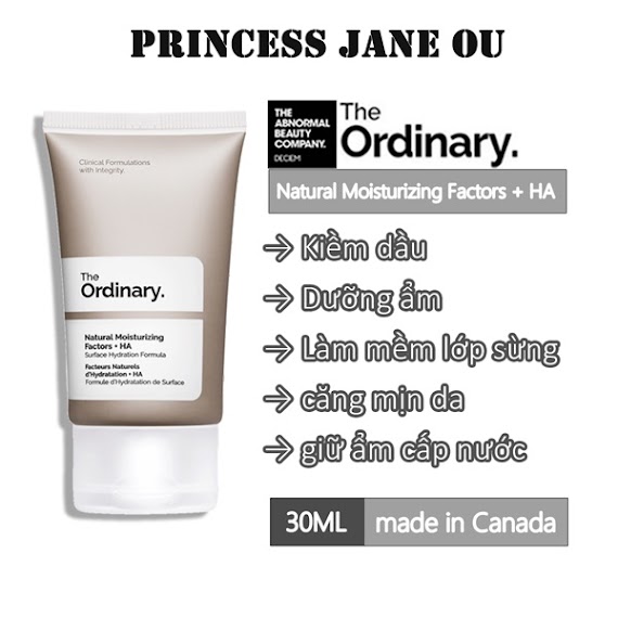 Kem Dưỡng Ẩm The Ordinary Natural Moisturising Factors + Ha 30Ml Chính Hãng