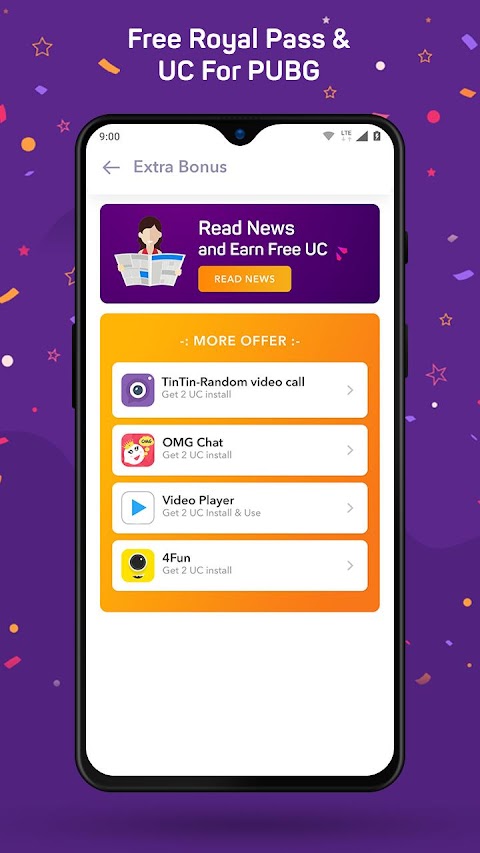Free Royal Pass 9 & UC for PUBGのおすすめ画像4