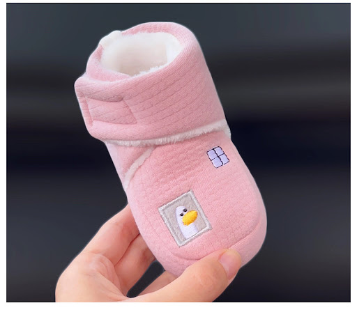 Title 15, Baby soft-sole cotton shoes fleece lined padded...
