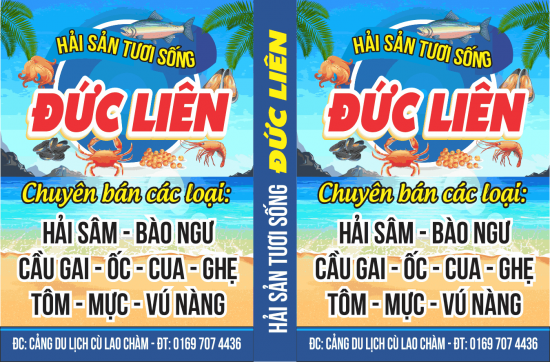 biển quảng cáo hải sản