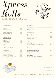 Xpress Rolls menu 1