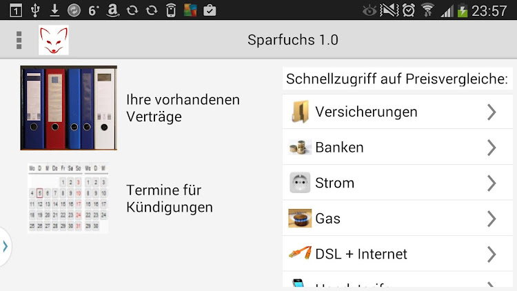 SparFuchs Gas Strom DSL Handy - 2.0 - (Android)