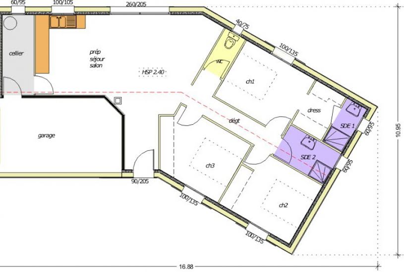  Vente Terrain + Maison - Terrain : 457m² - Maison : 85m² à Sainte-Foy (85150) 