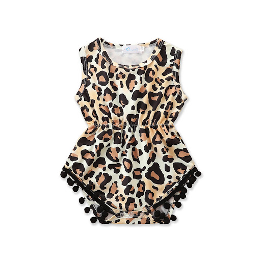 Title 8, Summer Leopard Print Jumpsuit, Cute Sleeveless ...