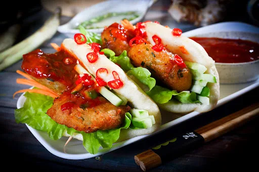 Asian Veg Patty Bao [2 Pcs]