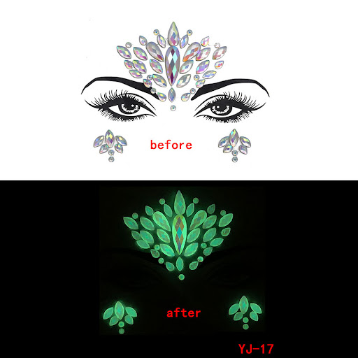 Title 13, Halloween Ghost Face Crystal Diamond Sticker Lu...