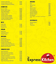 The Express Kitchen menu 2