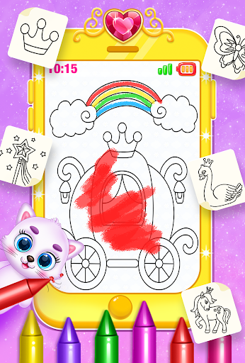 Screenshot cute princess toy phone game