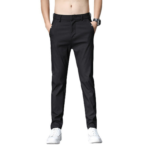Title 7, Mens Summer Thin Pants Casual Trousers Straigh...