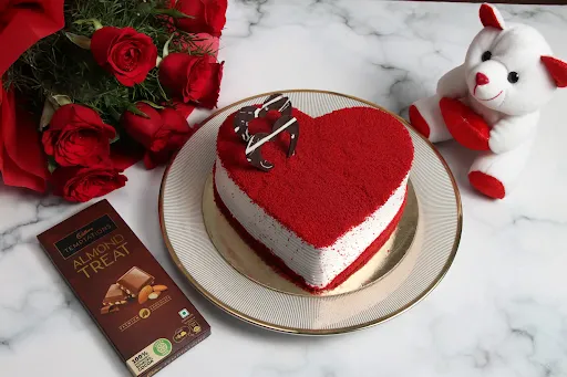 Valentine Day Special Cake Combo [500 Grams]
