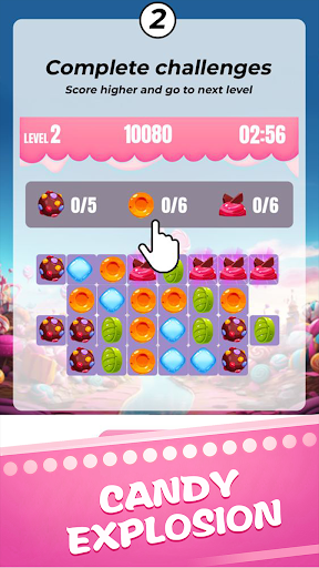 Screenshot Candy Sizzle Game