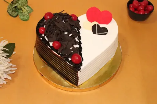 Black Forest Heart Cake