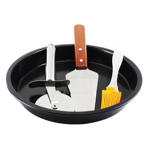 Title 6, Pizza Plate Home Use Set Oven Non-stick Bake de...