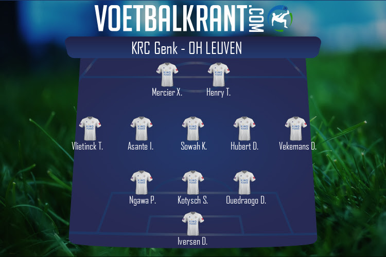 Opstelling OH Leuven | KRC Genk - OH Leuven (15/08/2020)