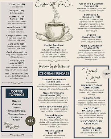 cafetaria & Co menu 