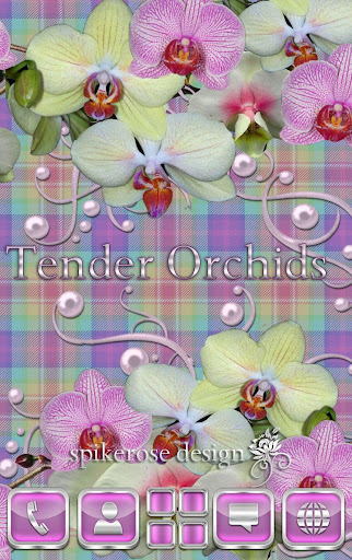 Tender Orchids Go Launcher EX