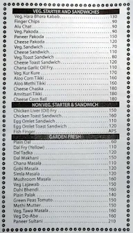 Sealand menu 1