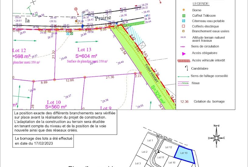  Vente Terrain à bâtir - à Beauvoir-sur-Niort (79360) 