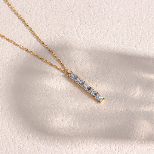 Title 6, Thea Diamond Necklace Dazzling brilliance for a...