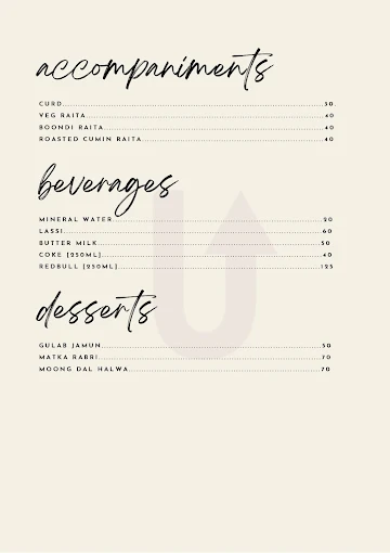 Turndoor menu 