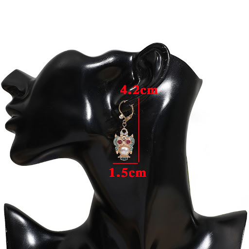 Title 6, Exquisite Cute Owl Earrings Eardrops Female. St...