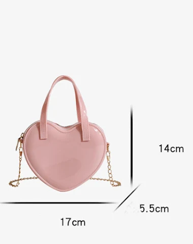 Kinder crossbody tas in hartvorm va - 0