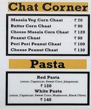 Cheesy Crazy Cafe menu 