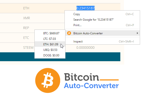 Bitcoin Auto-Converter Preview image 7