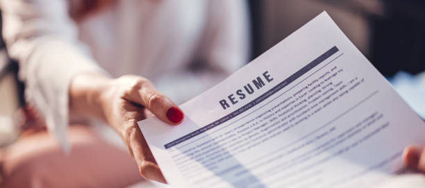 a woman receiving career change resume