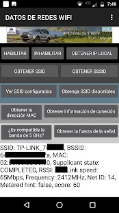 DATOS DE REDES WIFI Screenshot