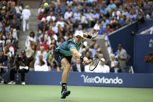 Kevin Anderson on the stretch during the US Open where he reached the final.