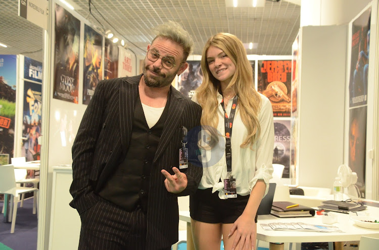 Actor David Josh and Elly Malloy at the 77th edition of Cannes Festival in France on May 16, 2024.