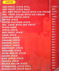 KGN Juice Point menu 1