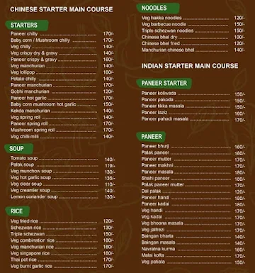 Dwarka menu 