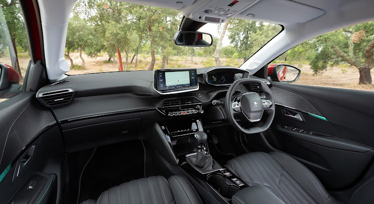 The 208 interior has fine materials and playful graphics. Picture: SUPPLIED