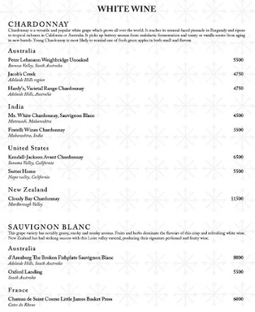 Soi & Sake - Taj Bangalore menu 