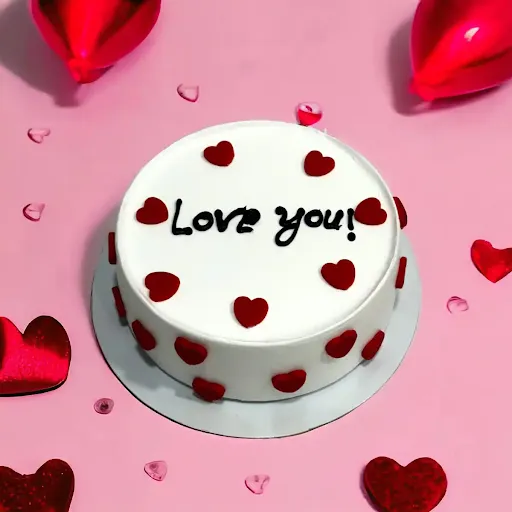 Valentine Love You Chocolate Cake