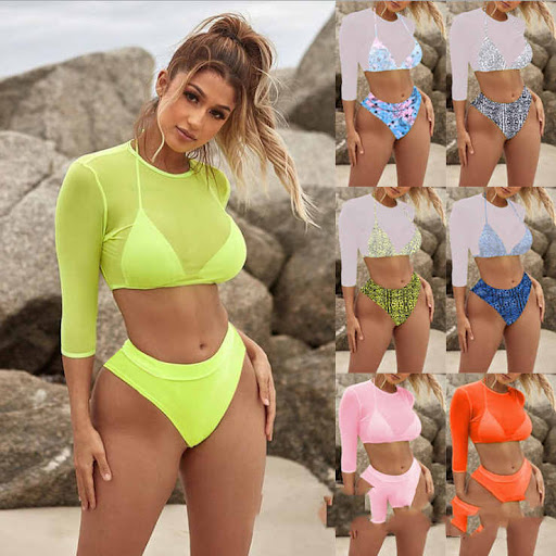 Title 13, New Swimsuit Sexy Bikini High Waist Three-piece...