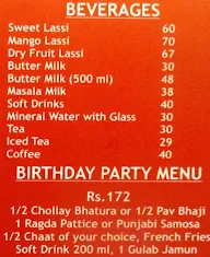 Kailash Parbat menu 3